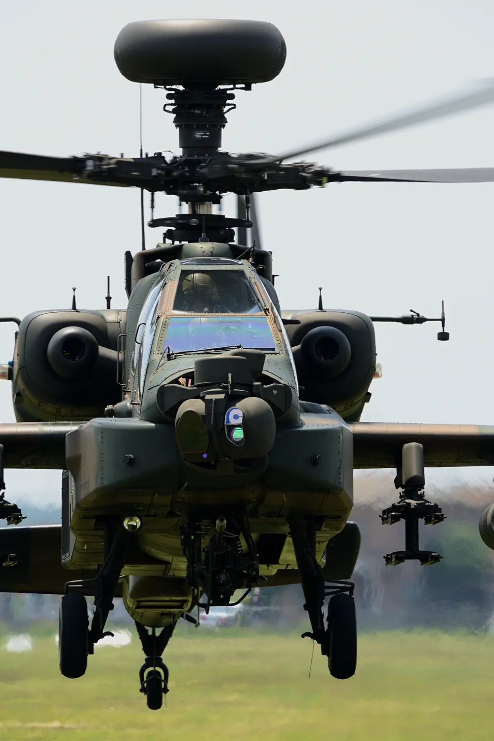 US Military Apache Helicopter flying