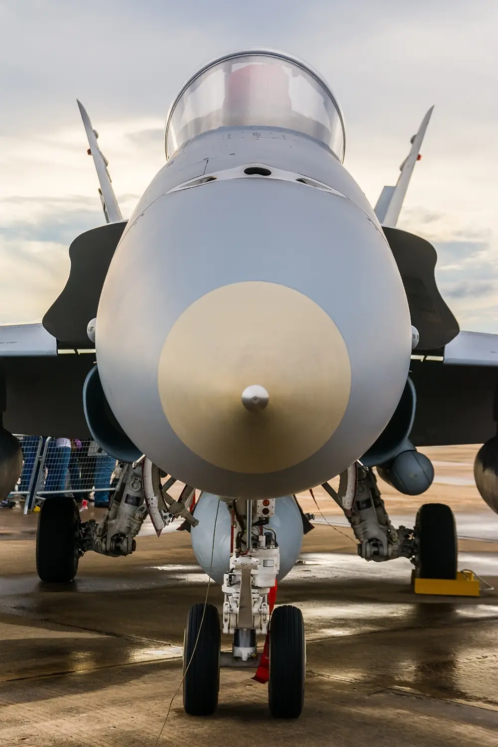 Front of a Military Jet